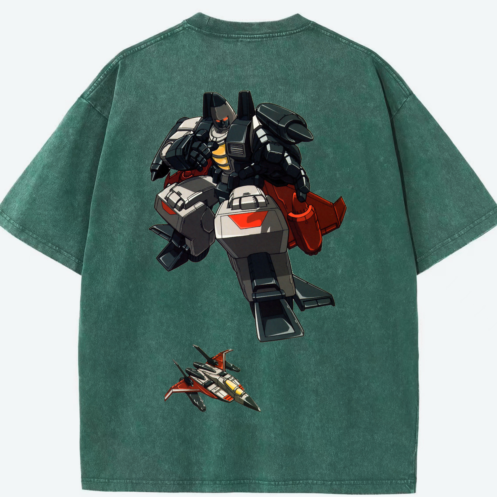 （画像用）  綿100% ヴィンテージ風 半袖Tシャツ（背面プリント）